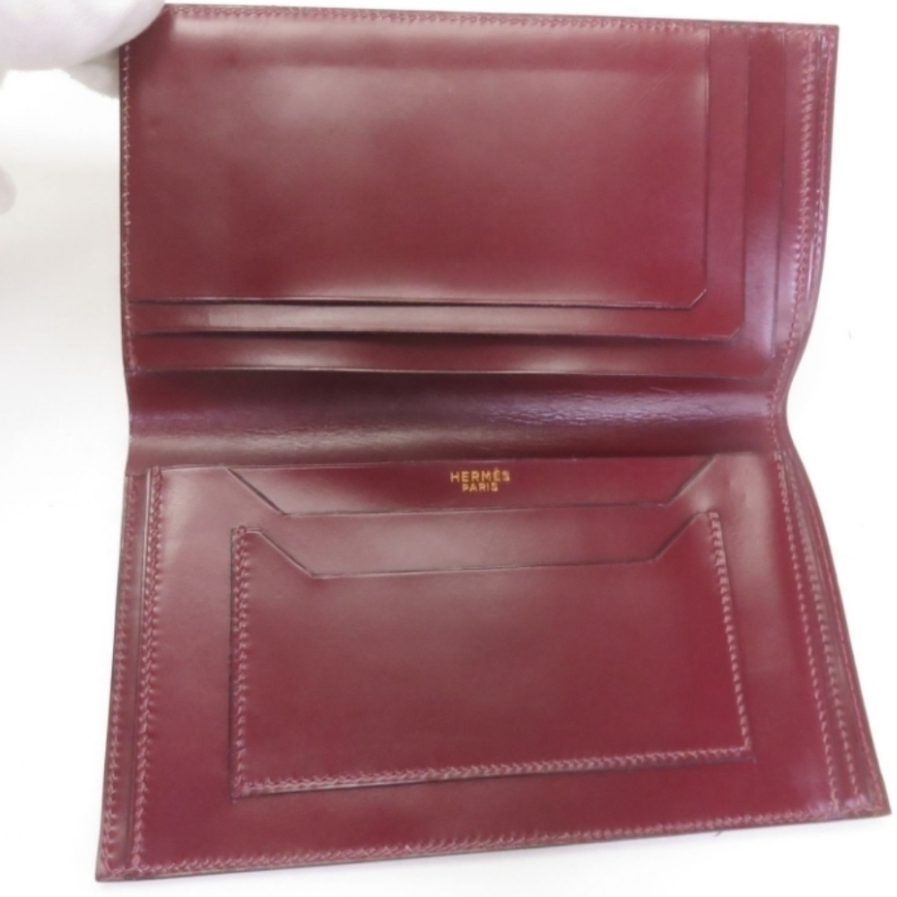100% Authentic Hermès Hermes Calf Wallet Purse - Picture 3 of 6